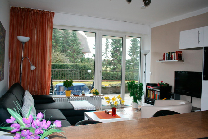 Ferienwohnung in Grömitz - Deichkrone - heller Wohnraum