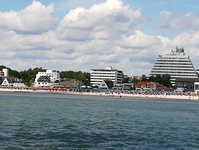 Ferienwohnung in Grömitz - Deichkrone - Blick von der Seebrücke