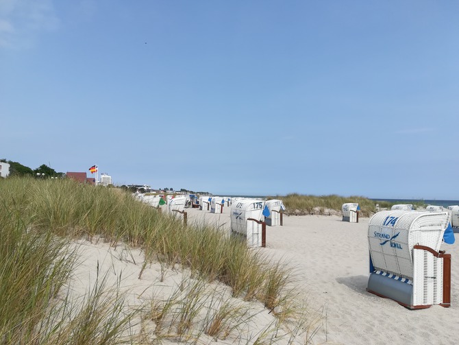 Ferienwohnung in Grömitz - Deichkrone - der lange, breite und weiße Sandstrand