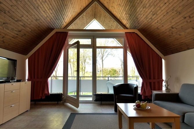 Appartement in Pelzerhaken - Am Waldrand - S&uuml;dbalkon mit &Uuml;berdachung