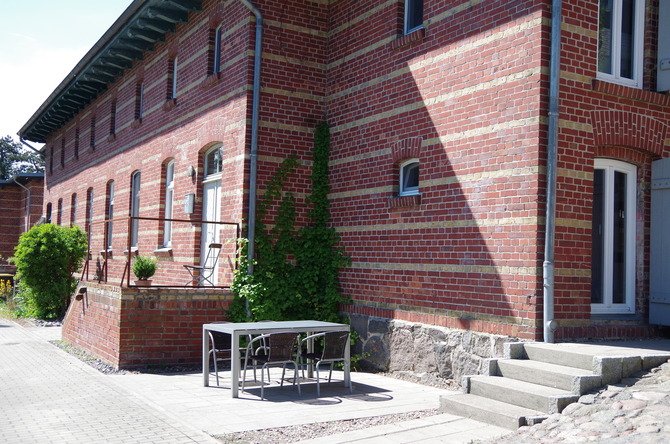 Ferienwohnung in Barhöft - Matrosendeck - Lotsenhaus Barhöft - Matrosendeckwohnung - Terrasse