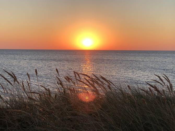 Ferienwohnung in Gro&szlig;enbrode - Am Kai 17 - Mitte - Sonnenuntergang am Weststrand