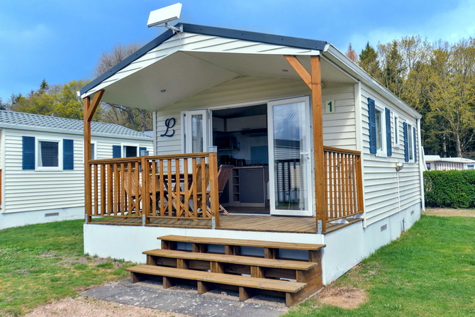 Ferienhaus in Pelzerhaken - Mobilheim Mediterranee - Au&szlig;enansicht des Eingangs