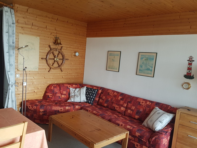 Appartement in Großenbrode - Bellevue - Sitzecke mit Schlafcouch