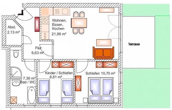 Ferienwohnung in Zingst - Villa Ostseestern, FW 2 - Bild 8