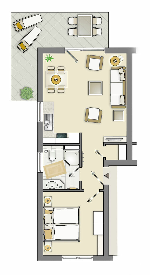 Ferienwohnung in Dierhagen - Garten-Maisonette-Ferienwohnung - Bild 15