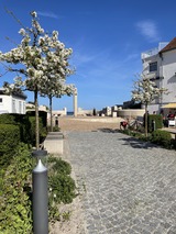 Ferienwohnung in Juliusruh - MeinStrandnest - Ostseeblick vom Strandzugang Löberplatz