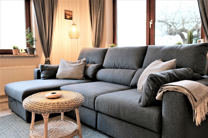 Ferienwohnung in Cismar - Ferienwohnung Oetken - Relax- Schlafsofa, Wohn-schlafbereich