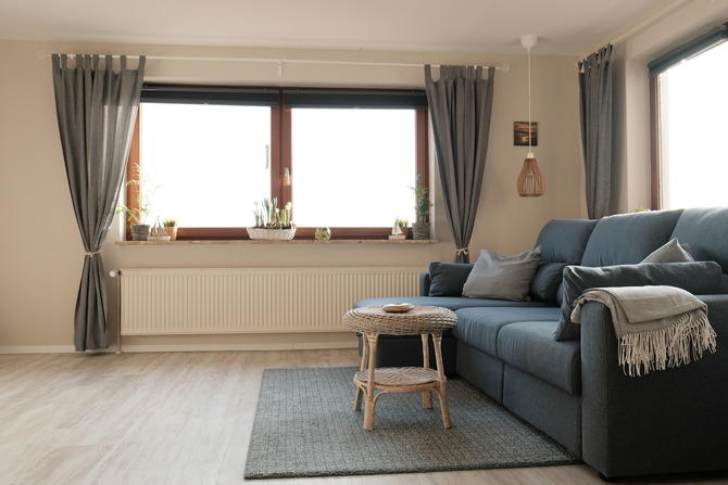 Ferienwohnung in Cismar - Ferienwohnung Oetken - Blick in den Wohn- Schlafbereich