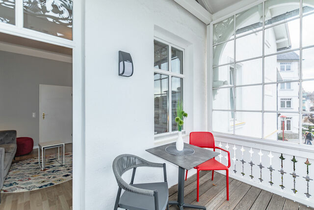 Ferienwohnung in Binz - Villa Iduna / Ferienwohnung No. 6 - 1. OG mit Balkon nach S&uuml;den - Bild 6