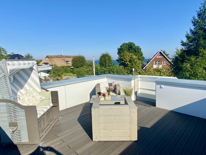 Ferienhaus in Glücksburg - Kajüte 5A - Dachterrasse zum Sonnenbaden