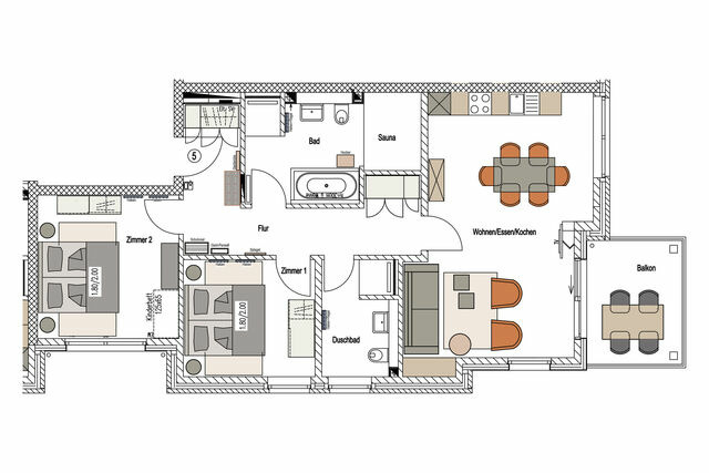 Ferienwohnung in Gr&ouml;mitz - Peters Lodge 5 - Bild 13