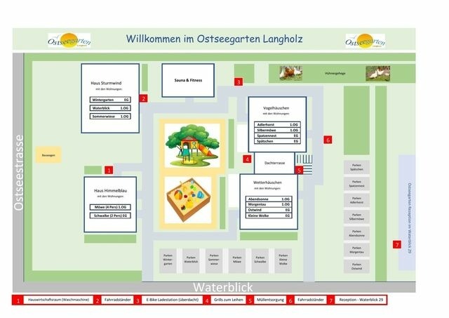 Ferienwohnung in Waabs - Ostseegarten Langholz - Ferienwohnung Wintergarten (bis 7 Pers) - Bild 21