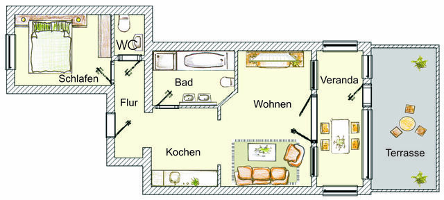 Ferienwohnung in Seebad Heringsdorf - (Brise) Villa San Marino App. 02 - Bild 22