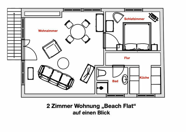 Ferienwohnung in Wendtorf - Beach Flat Wendtorfer Strand - Haus Nordlichter - Bild 8