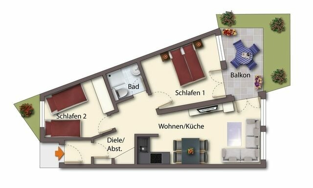 Ferienwohnung in Seebad Bansin - (Brise) Ostseepark Bansin App. 510 - Bild 17