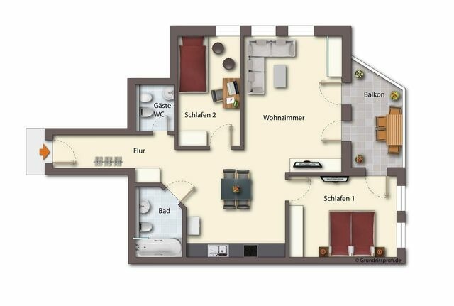 Ferienwohnung in Seebad Heringsdorf - (Brise) Ostseeresidenz Gorki Park App. 14 - Bild 20